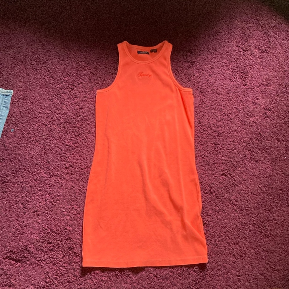 Superdry Bright Orange Tank Dress